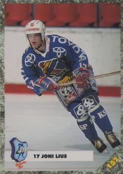 1993-94 Leaf Sisu SM-Liiga (Finnish) #152 Joni Lius Front