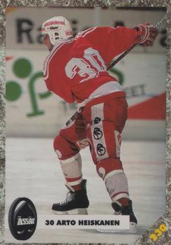 1993-94 Leaf Sisu SM-Liiga (Finnish) #230 Arto Heiskanen Front