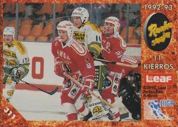 1993-94 Leaf Sisu SM-Liiga (Finnish) #311 Runkosarja 11. Kierros Front