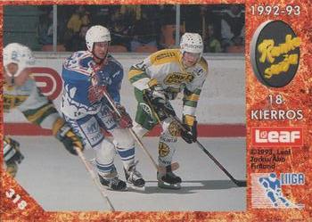 1993-94 Leaf Sisu SM-Liiga (Finnish) #318 Runkosarja 18. Kierros Front