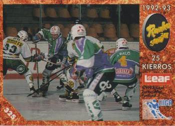 1993-94 Leaf Sisu SM-Liiga (Finnish) #325 Runkosarja 25. Kierros Front