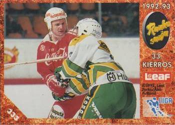 1993-94 Leaf Sisu SM-Liiga (Finnish) #333 Runkosarja 33. Kierros Front