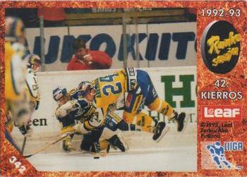 1993-94 Leaf Sisu SM-Liiga (Finnish) #342 Runkosarja 42. Kierros Front