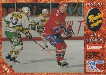 1993-94 Leaf Sisu SM-Liiga (Finnish) #343 Runkosarja 43. Kierros Front