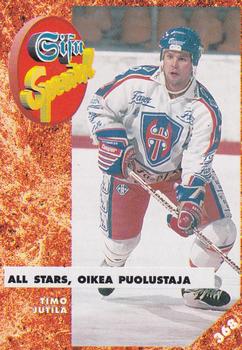 1993-94 Leaf Sisu SM-Liiga (Finnish) #368 Timo Jutila Front