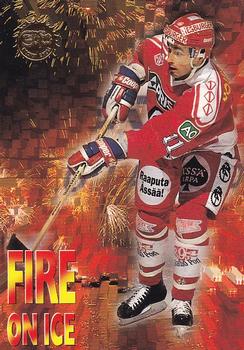 1994-95 Leaf Sisu SM-Liiga (Finnish) - Fire on Ice #3 Vjatseslav Fandul Front