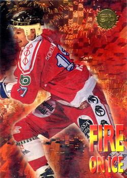 1994-95 Leaf Sisu SM-Liiga (Finnish) - Fire on Ice #14 Jari Korpisalo Front