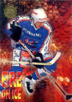 1994-95 Leaf Sisu SM-Liiga (Finnish) - Fire on Ice #19 Janne Ojanen Front