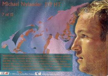 1994-95 Leaf Sisu SM-Liiga (Finnish) - Special Guest Star #7 Michael Nylander Back