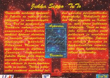1994-95 Leaf Sisu SM-Liiga (Finnish) - Horoscopes #2 Jukka Seppo Back