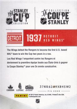2012 Panini Molson Stanley Cup Collection #NNO 1937 Back