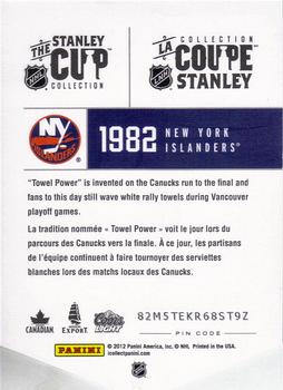 2012 Panini Molson Stanley Cup Collection #NNO 1982 Back