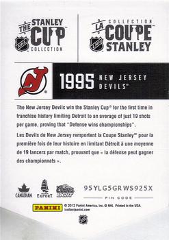 2012 Panini Molson Stanley Cup Collection #NNO 1995 Back