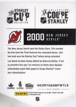 2012 Panini Molson Stanley Cup Collection #NNO 2000 Back