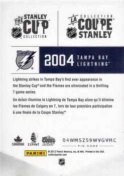 2012 Panini Molson Stanley Cup Collection #NNO 2004 Back