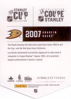 2012 Panini Molson Stanley Cup Collection #NNO 2007 Back