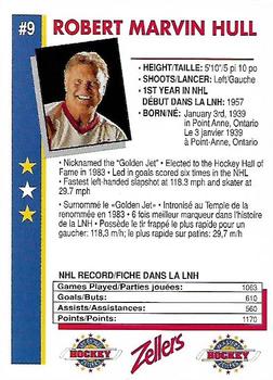 1993-94 Zellers Masters of Hockey #NNO Bobby Hull Back