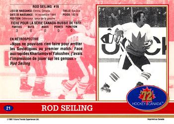 1991-92 Future Trends Canada ’72 French #21 Rod Seiling Back