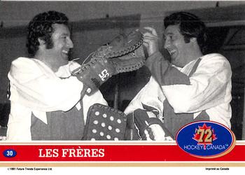 1991-92 Future Trends Canada ’72 French #30 Les frères Back