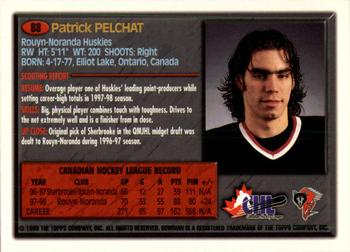 1998 Bowman CHL #88 Patrick Pelchat Back
