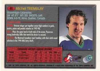 1998 Bowman CHL #93 Michel Tremblay Back