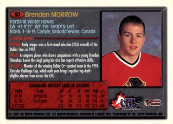 1998 Bowman CHL - OPC International #60 Brenden Morrow Back