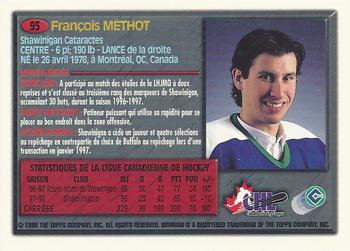 1998 Bowman CHL - OPC International #95 Francois Methot Back