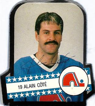 1985-86 Provigo Quebec Nordiques Stickers #NNO Alain Cote Front