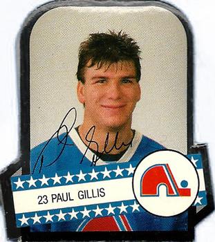 1985-86 Provigo Quebec Nordiques Stickers #NNO Paul Gillis Front
