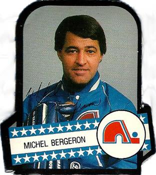 1985-86 Provigo Quebec Nordiques Stickers #NNO Michel Bergeron Front
