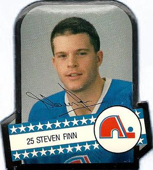1985-86 Provigo Quebec Nordiques Stickers #NNO Steven Finn Front