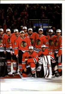 2013-14 Panini Stickers #22 Chicago Blackhawks Team/Western Conference Champs Puzzle Front