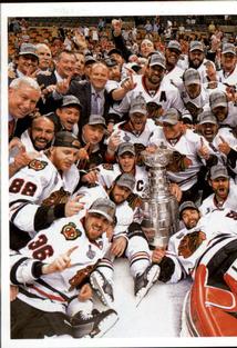 2013-14 Panini Stickers #27 Chicago Blackhawks Team/Stanley Cup Champs Puzzle Front