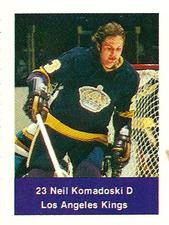 1974-75 NHL Action Stamps #NNO Neil Komadoski Front