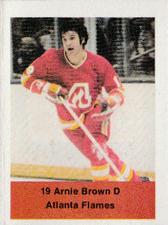 1974-75 NHL Action Stamps #NNO Arnie Brown Front