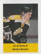 1974-75 NHL Action Stamps #NNO Al Sims Front