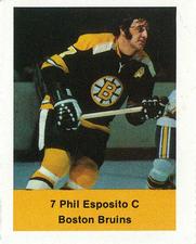 1974-75 NHL Action Stamps #NNO Phil Esposito Front