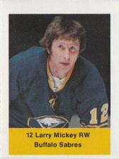 1974-75 NHL Action Stamps #NNO Larry Mickey Front