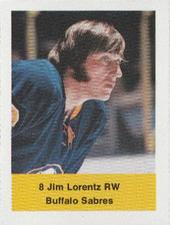 1974-75 NHL Action Stamps #NNO Jim Lorentz Front