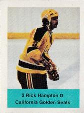 1974-75 NHL Action Stamps #NNO Rick Hampton Front