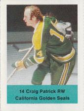 1974-75 NHL Action Stamps #NNO Craig Patrick Front