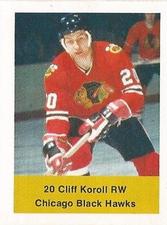 1974-75 NHL Action Stamps #NNO Cliff Koroll Front