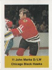 1974-75 NHL Action Stamps #NNO John Marks Front