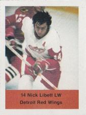 1974-75 NHL Action Stamps #NNO Nick Libett Front