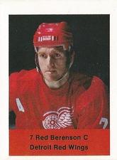 1974-75 NHL Action Stamps #NNO Red Berenson Front