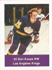 1974-75 NHL Action Stamps #NNO Don Kozak Front