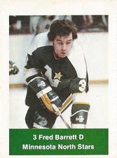 1974-75 NHL Action Stamps #NNO Fred Barrett Front