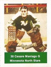 1974-75 NHL Action Stamps #NNO Cesare Maniago Front