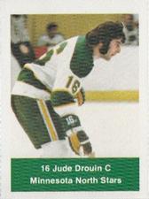 1974-75 NHL Action Stamps #NNO Jude Drouin Front