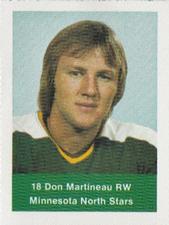 1974-75 NHL Action Stamps #NNO Don Martineau Front